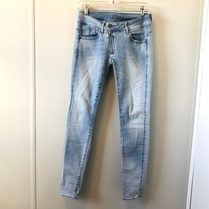 G-Star Raw Acid Washed Skinny Jeans